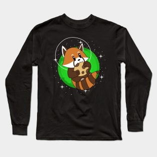 Red Panda in Space Long Sleeve T-Shirt